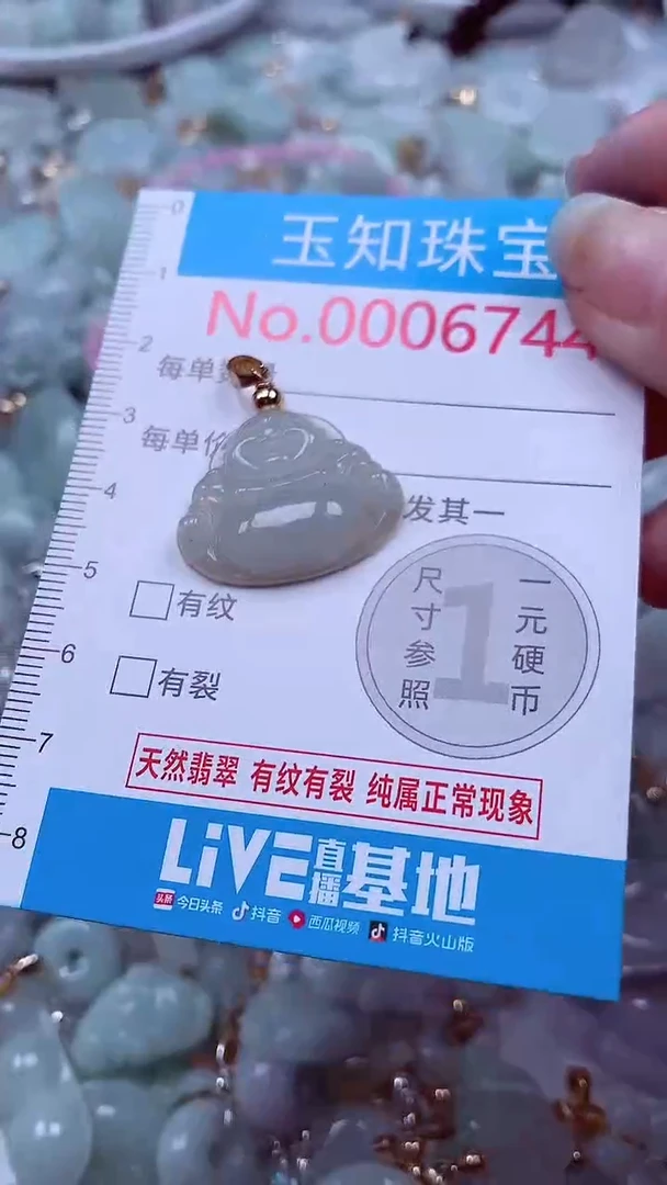 吊坠(不含链)未镶嵌翡翠6744