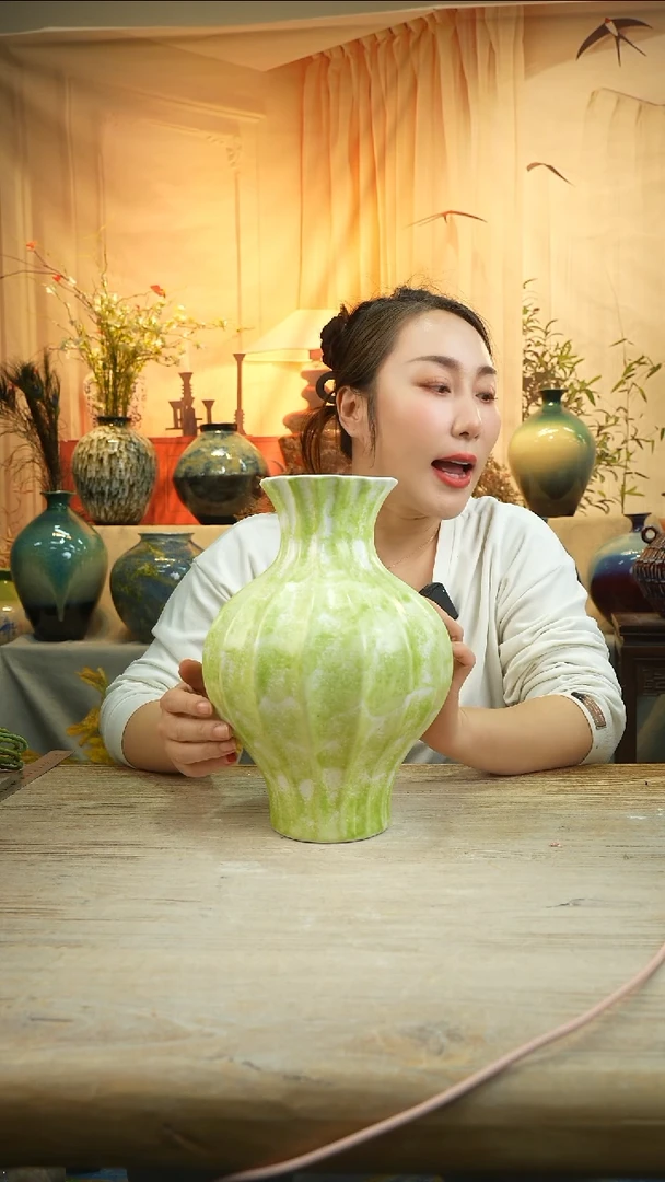 高29口10陶瓷花瓶花器景德镇