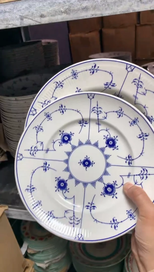 瓷片cc986陶瓷没有完美无瑕汤盘+8寸