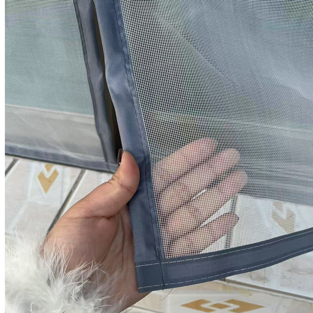 定做专拍夏季防蚊磁性窗纱自吸隔断帘家用商用透明防风窗纱门帘