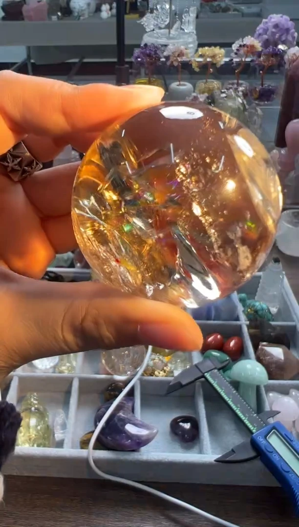 未镶嵌珠宝半成品水晶M394 约5.7cm