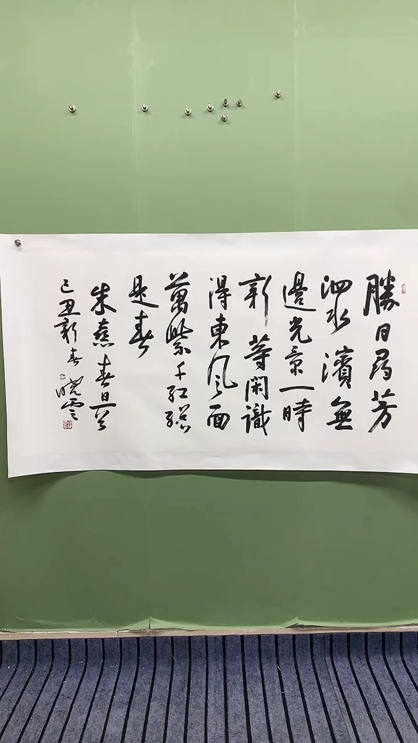 横款精品四尺书法，胜日寻芳