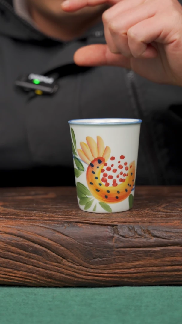 【闪购商品】瓷片11景德镇杯釉下手工手绘瓷器