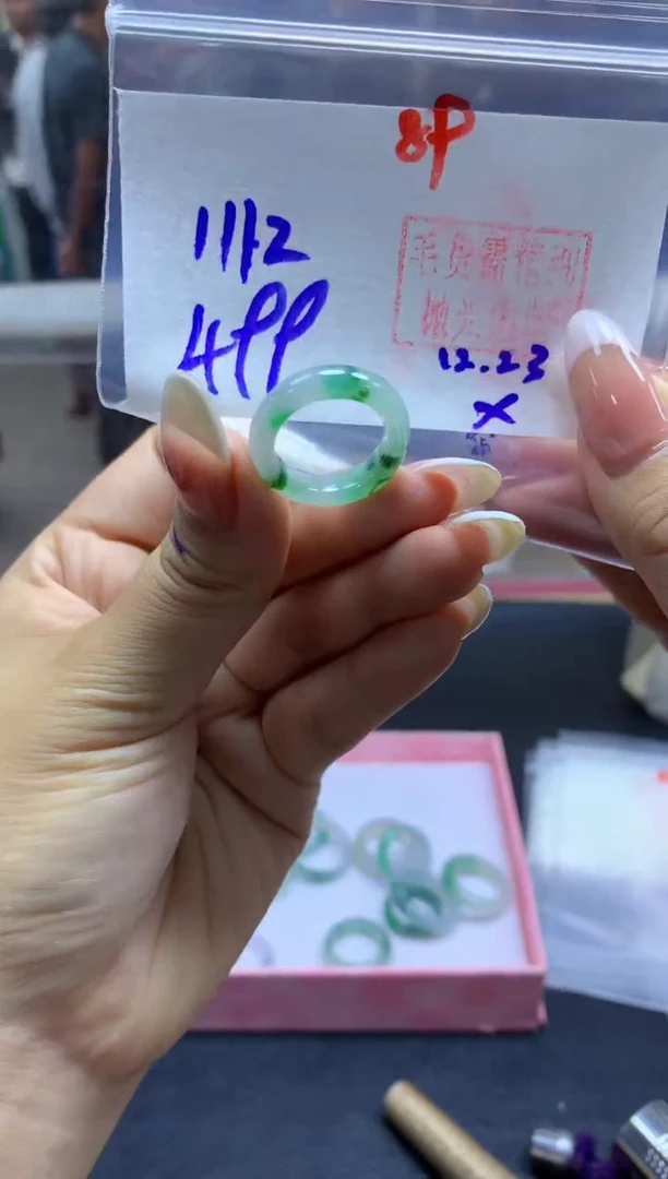 未镶嵌定制翡翠戒圈#499元-毛货需精细抛光