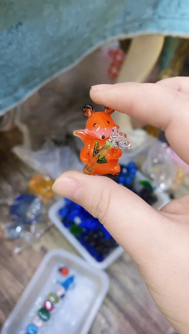 【闪购商品】琉璃手工艺品微瑕狐狸