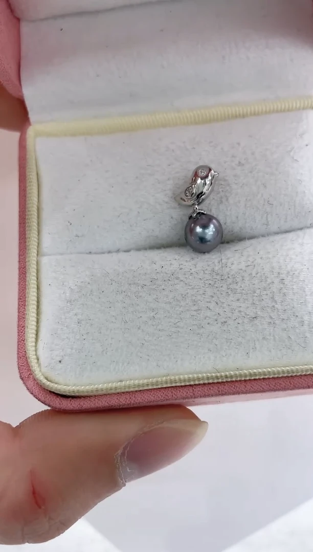 【闪购商品】海水珍珠吊坠(不含链)银S925镶嵌海水珍珠吊坠