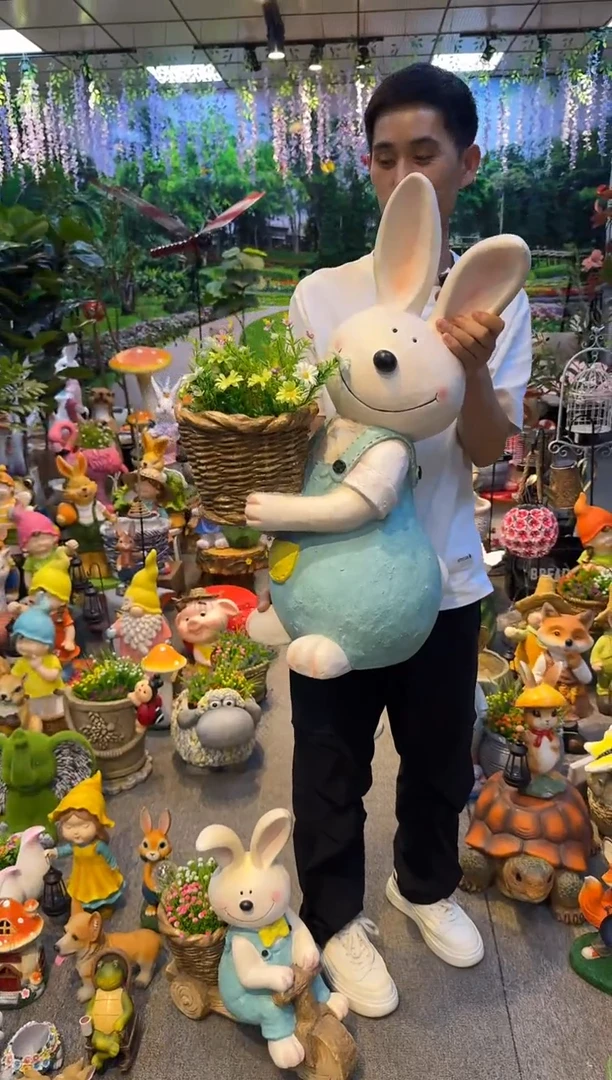 无花朵花园庭院摆件&00&