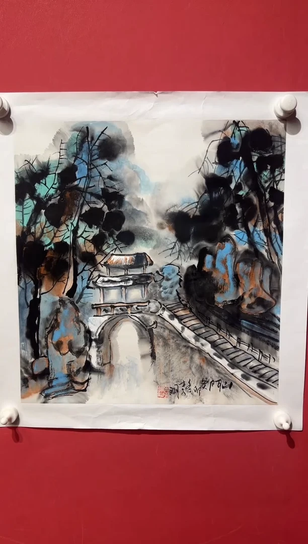 国画李纲-2平尺-国画作品