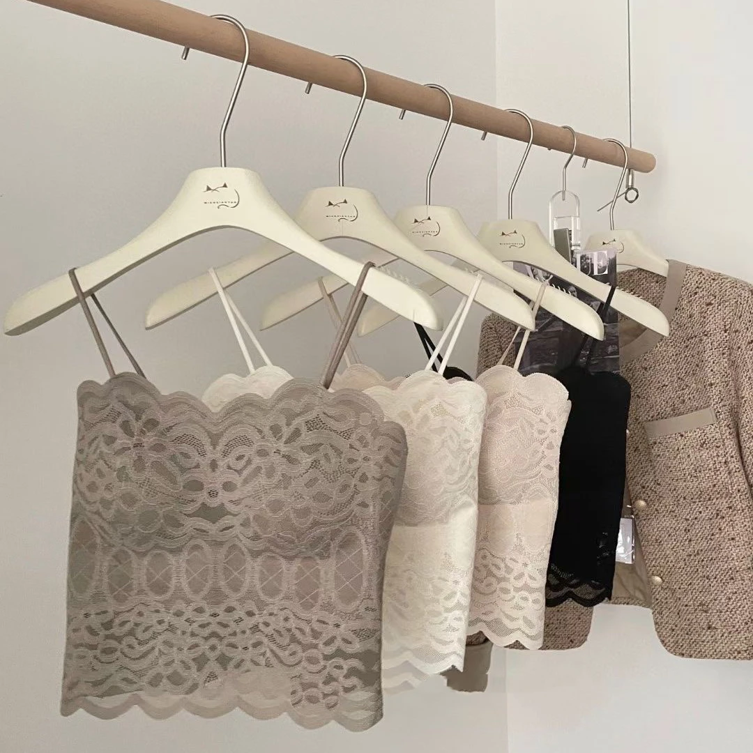 小姿—小吊带蕾丝带胸垫百搭打底美背