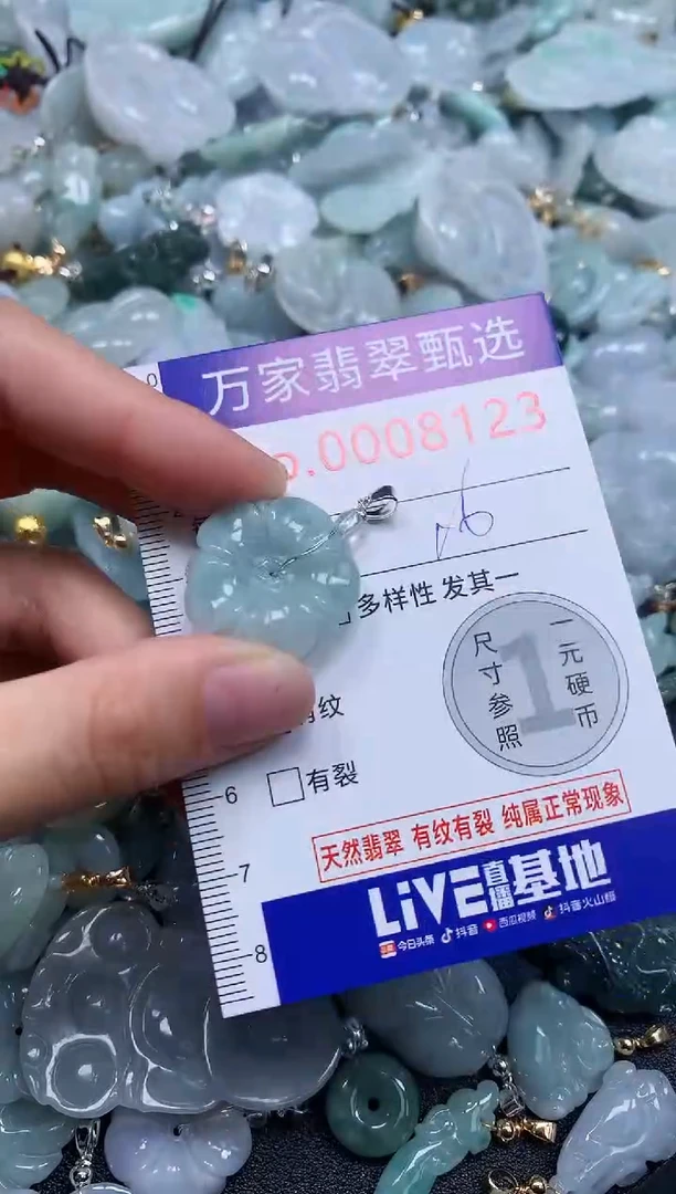 吊坠(不含链)未镶嵌翡翠8123