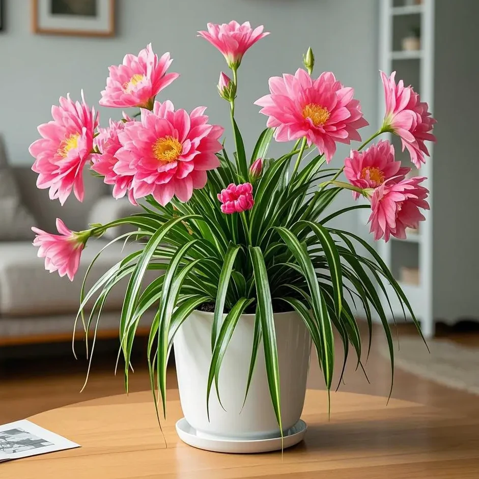 浓香型金娃娃大花吊兰重瓣花卉绿植四季可种盆栽耐热懒人好养易活