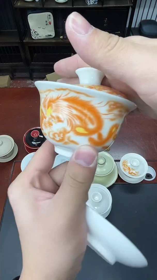 茶具临时链接瓷盖碗