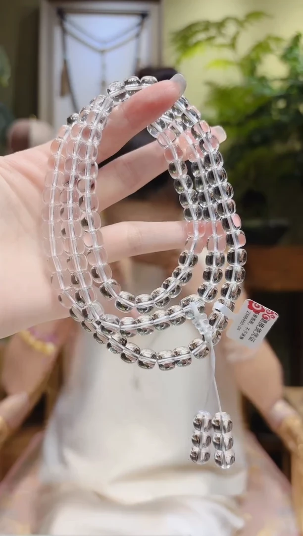 【闪购商品】水晶项链未镶嵌老型白水晶项链108/8.1