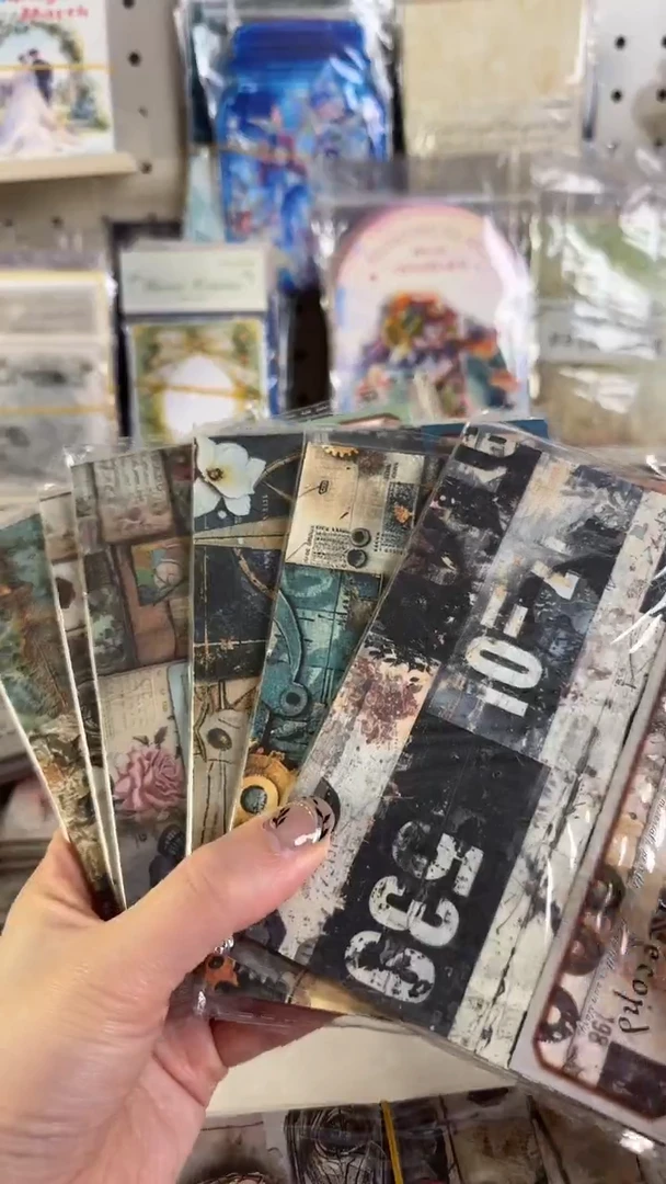 拼贴收集录素材纸 6款