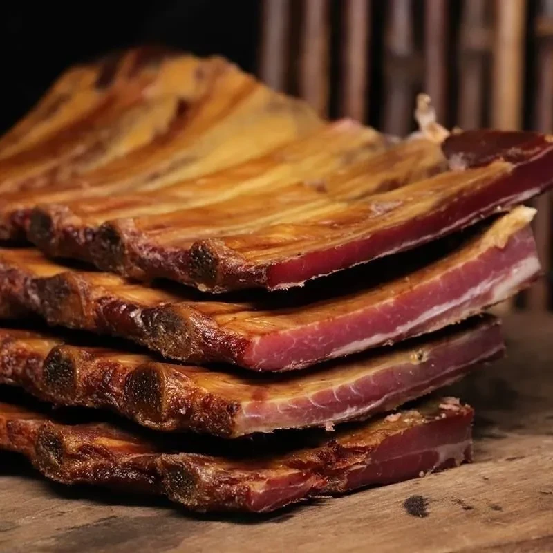 精品腊排骨现称现选28烟熏柴火默认切开发货若不切请备注赠品选送