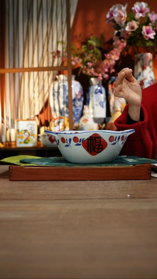 【简家甄选】景德镇设计师釉下手绘陶瓷