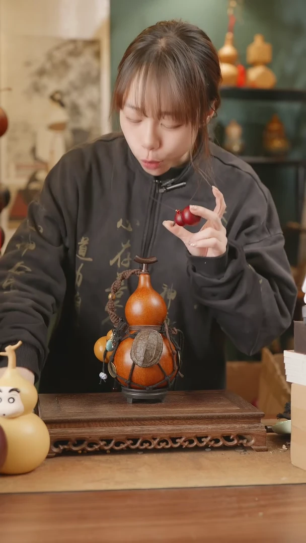 【闪购商品】230号精品天然大漆工艺防渗内胆酒葫芦~