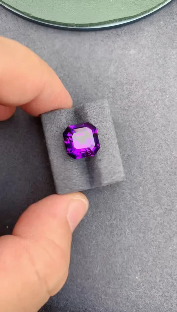 未镶嵌珠宝半成品紫晶6ct 紫水晶