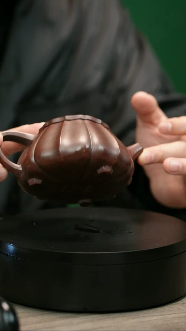 茶壶紫砂用****9H1391紫泥筋纹石瓢