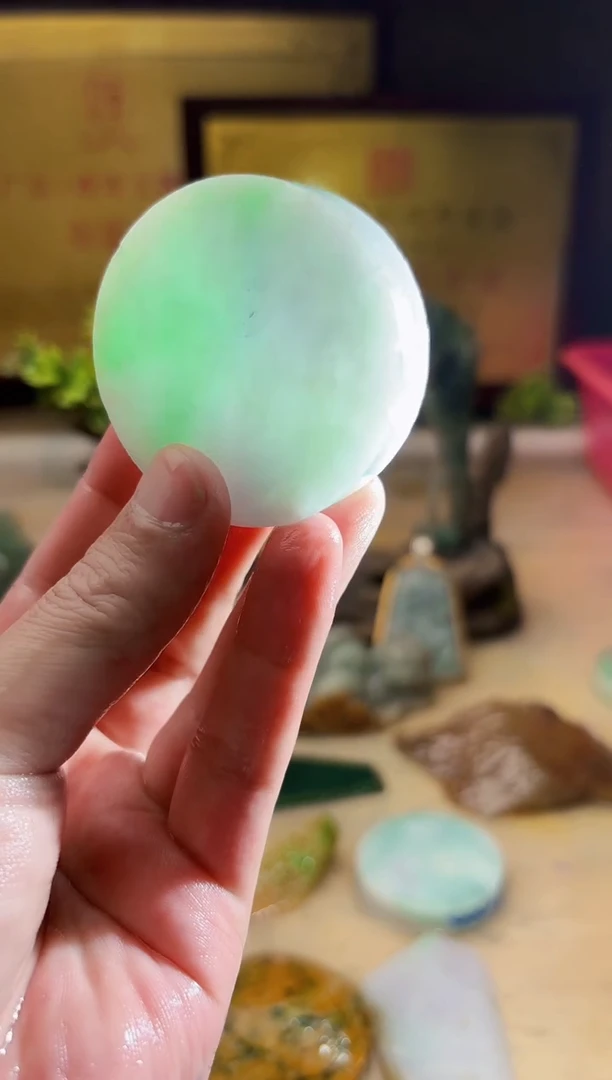 翡翠挂件未镶嵌A货张麦9326