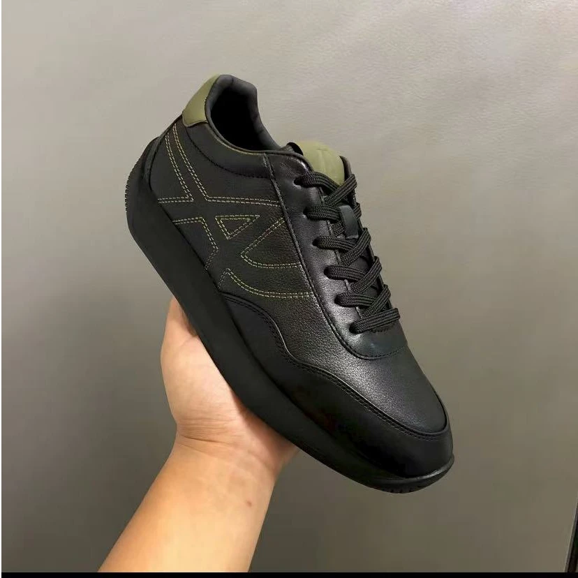 新款高品质男士全皮面休闲百搭男鞋