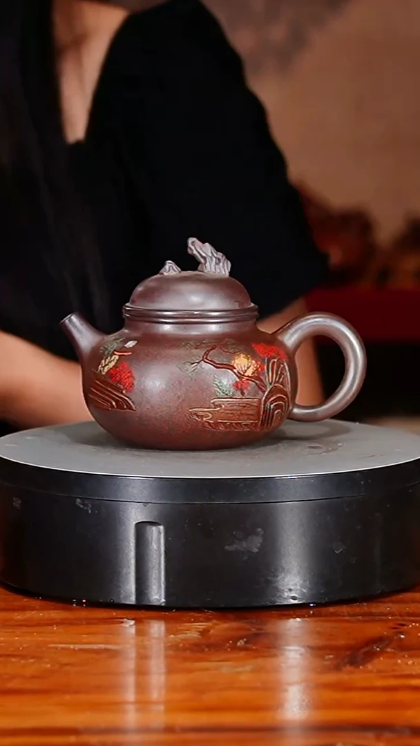 宜兴原矿紫砂壶茶壶350C