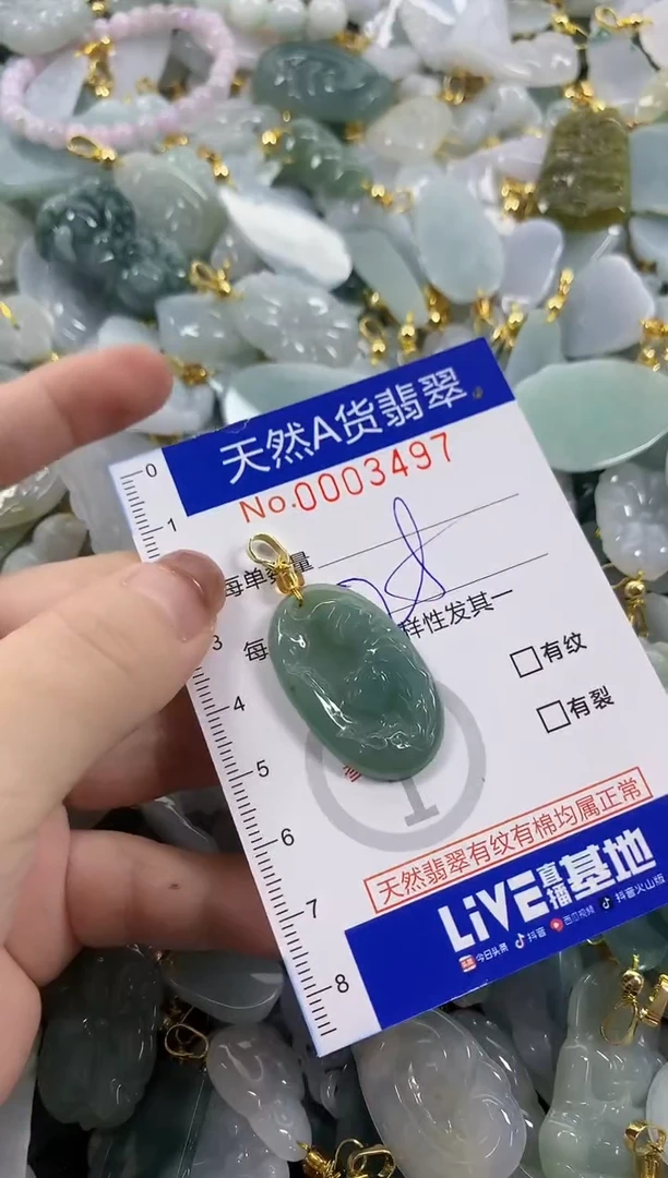 颈饰未镶嵌翡翠天然A货翡翠