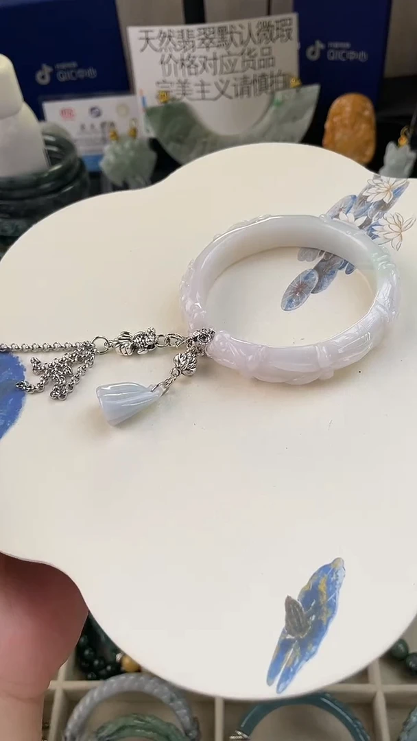 未镶嵌手链翡翠再**等手工定制默认微瑕播介绍为准