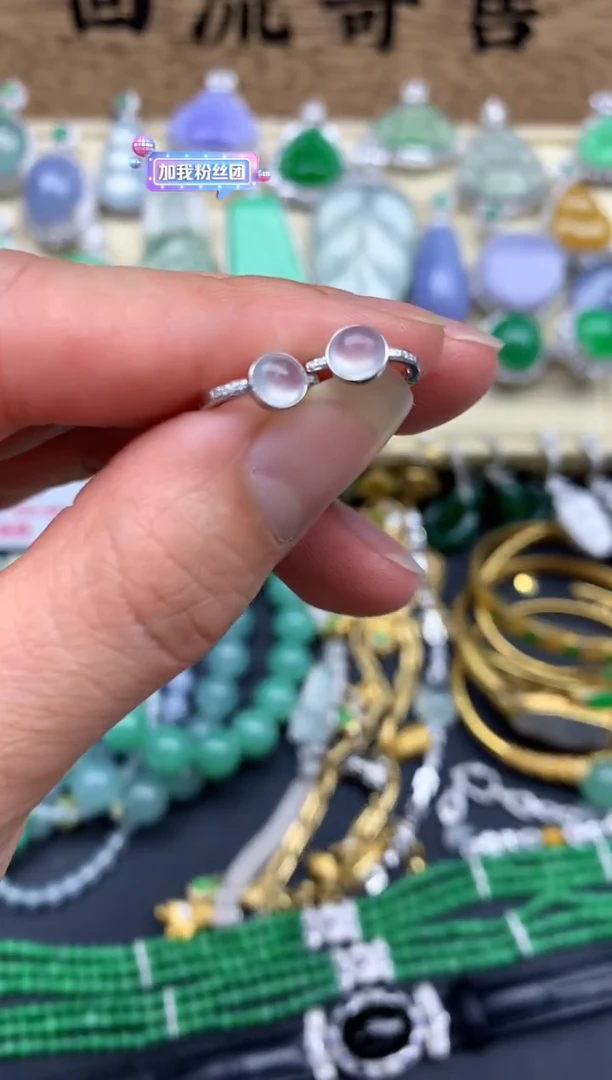 【闪购商品】翡翠耳饰18K金镶嵌57-中国好珍宝