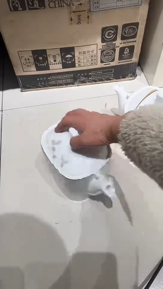 瓷茶壶1个隆达骨瓷