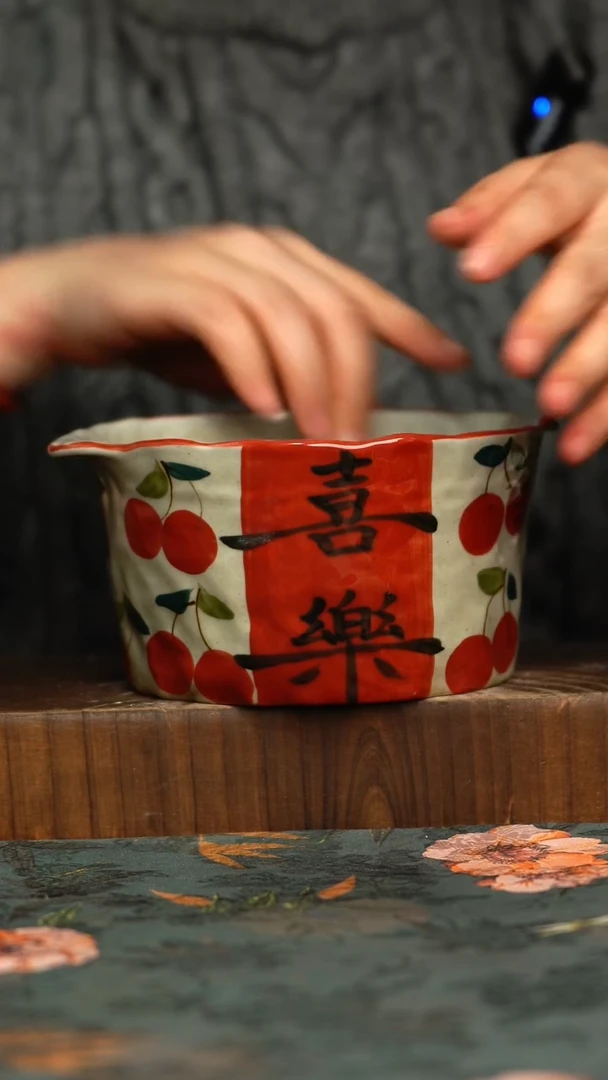 杯釉下彩手工手绘同款陶器