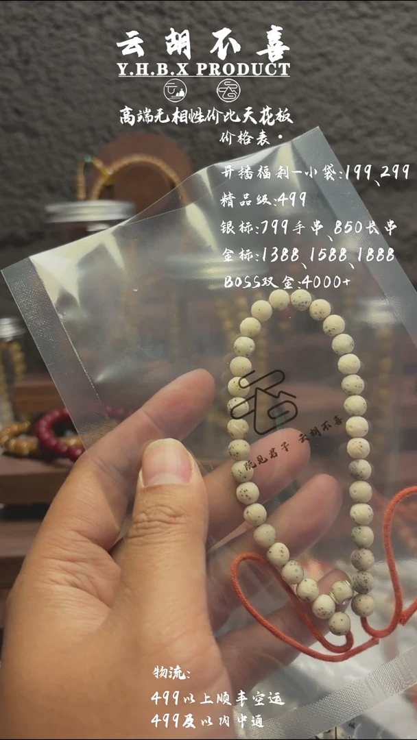 星月菩提手串A25银标7