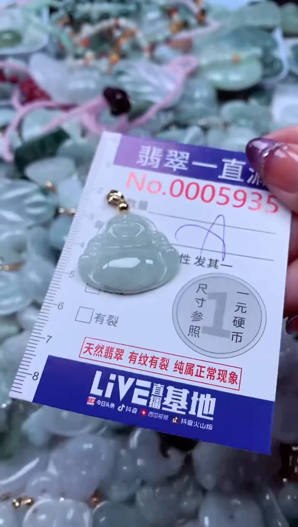 翡翠未镶嵌吊坠(不含链)5935