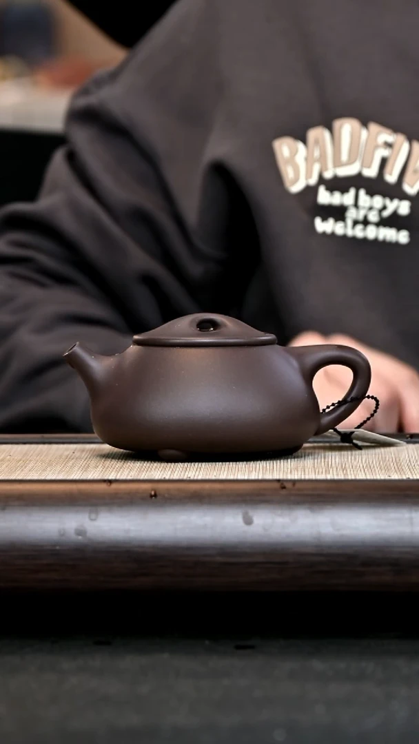 【闪购商品】紫砂茶壶AS12530 满瓢 紫泥