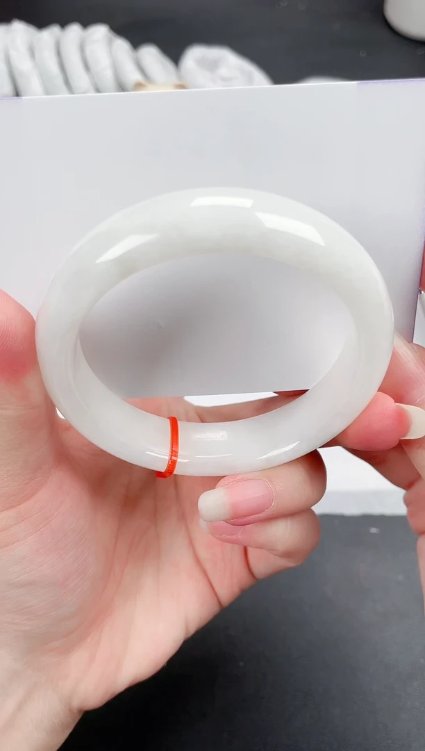 和田玉（白玉）手镯未镶嵌100-60.5