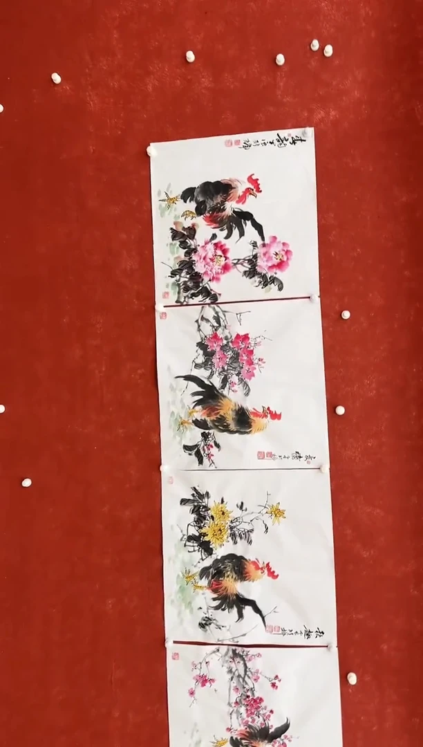 国画9.15-珍品-颜新辉-斗方-一套