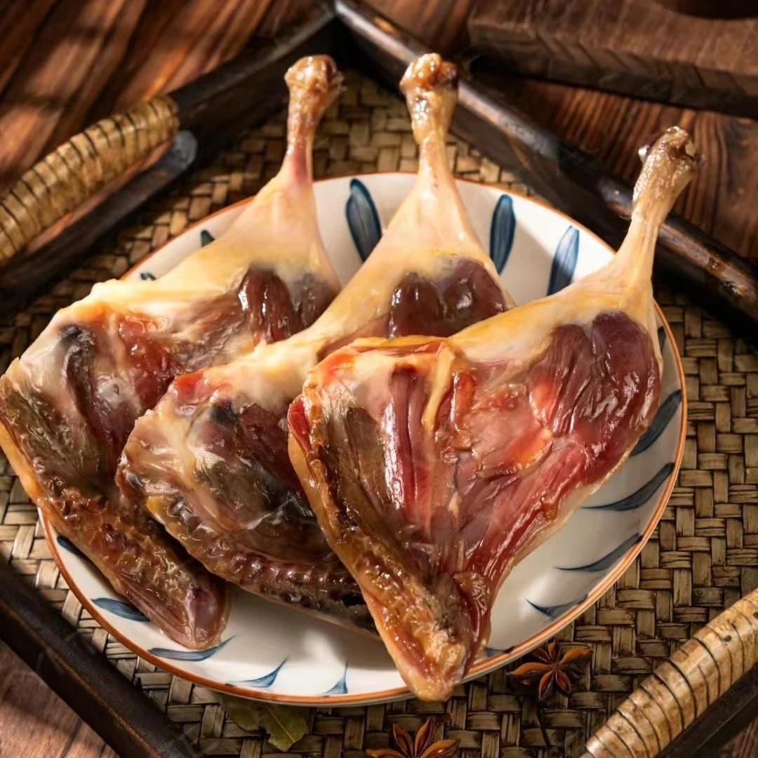 湖南特产烟熏腊鸭腿农家腌制日晒咸淡适中特色腊味（一只装）
