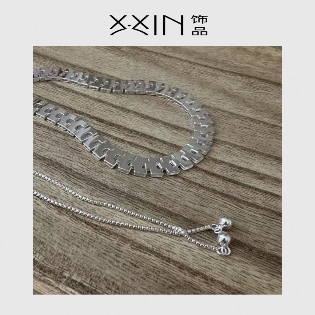 链子925银 X.xin饰品.抽拉表带款简约时尚项链s925 HL0825020