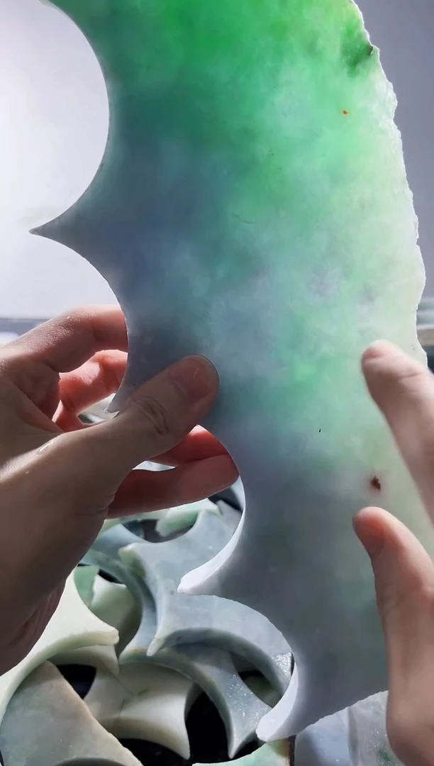 裸石翡翠缅甸翡翠A货文5407