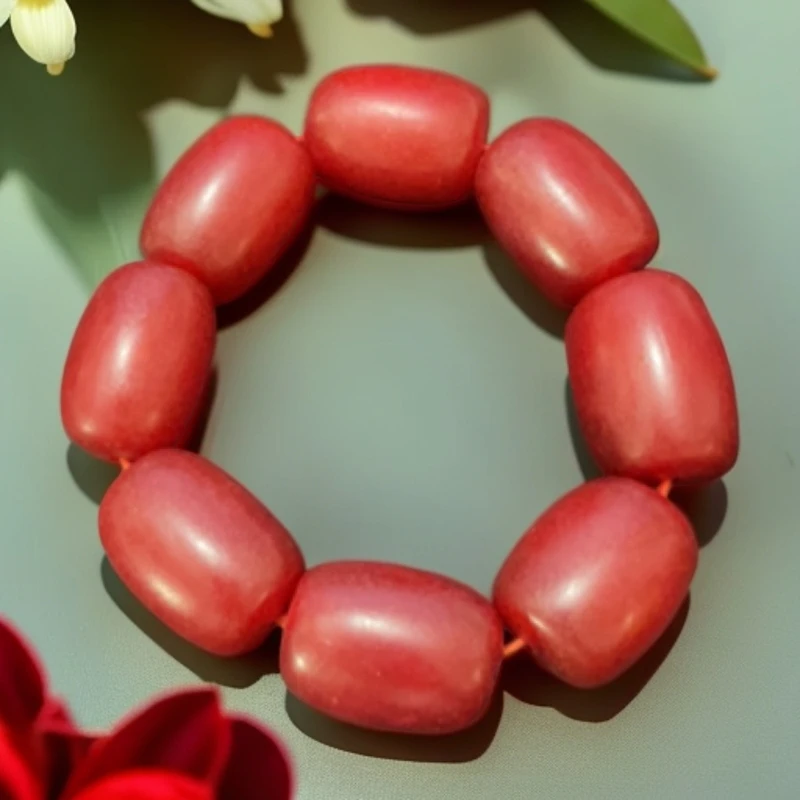 老红蜡枣型手串。8866。