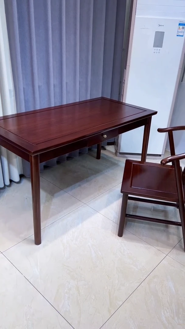 黑酸枝木类成套家具书桌两件套