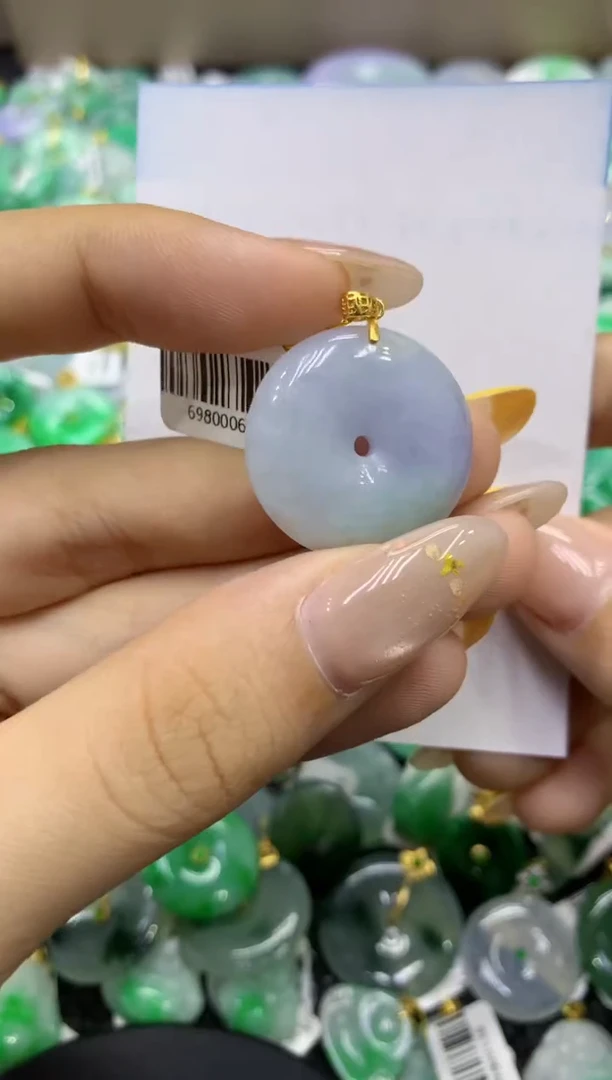 颈饰未镶嵌翡翠天然缅甸翡翠A货