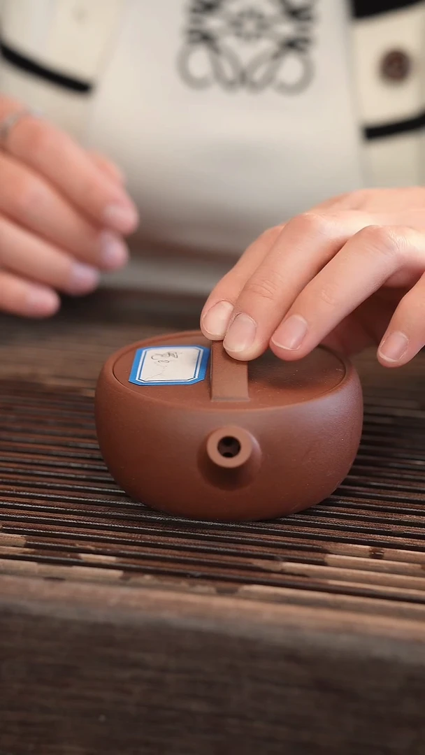 茶壶紫砂原矿手工制作一片瓦 半手工【 宽口】140cc