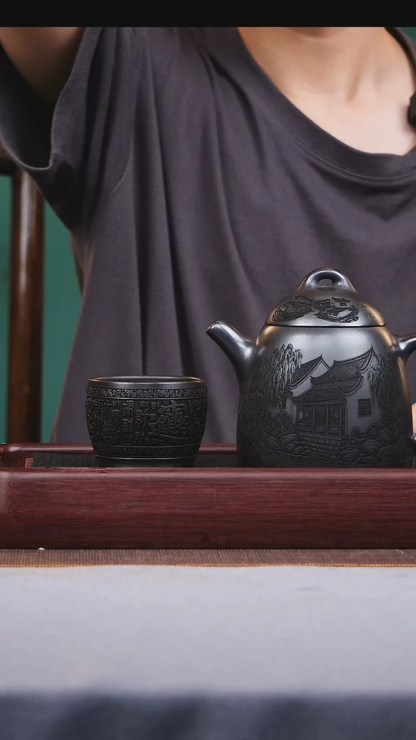 茶壶紫砂宜兴原矿紫砂作品