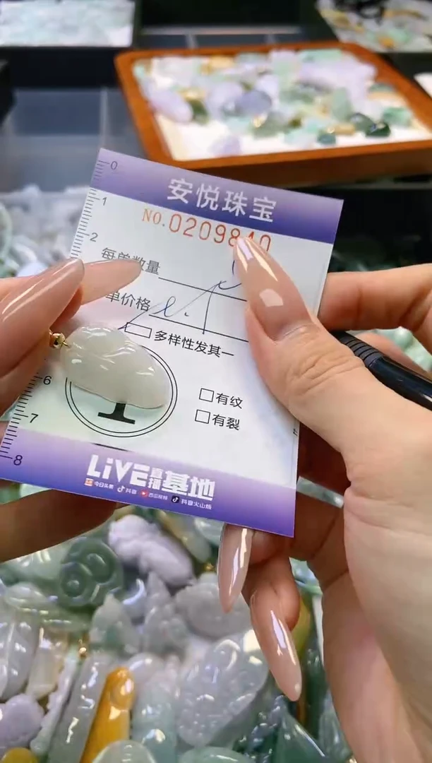翡翠未镶嵌颈饰闪购0209840多样性发其一