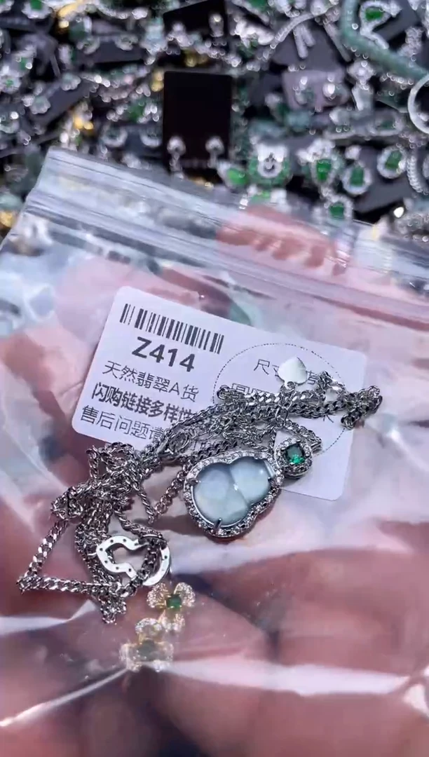 【闪购商品】翡翠颈饰未镶嵌Z414项链