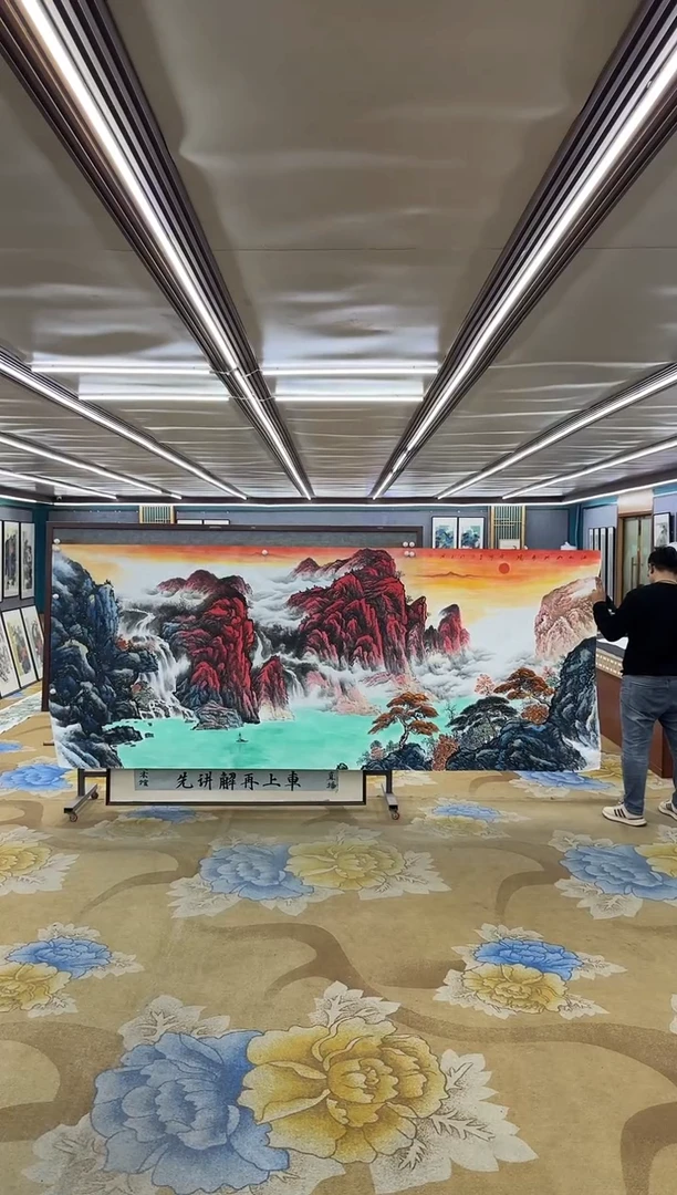 绘画M张伦玉-大丈二-山水国画