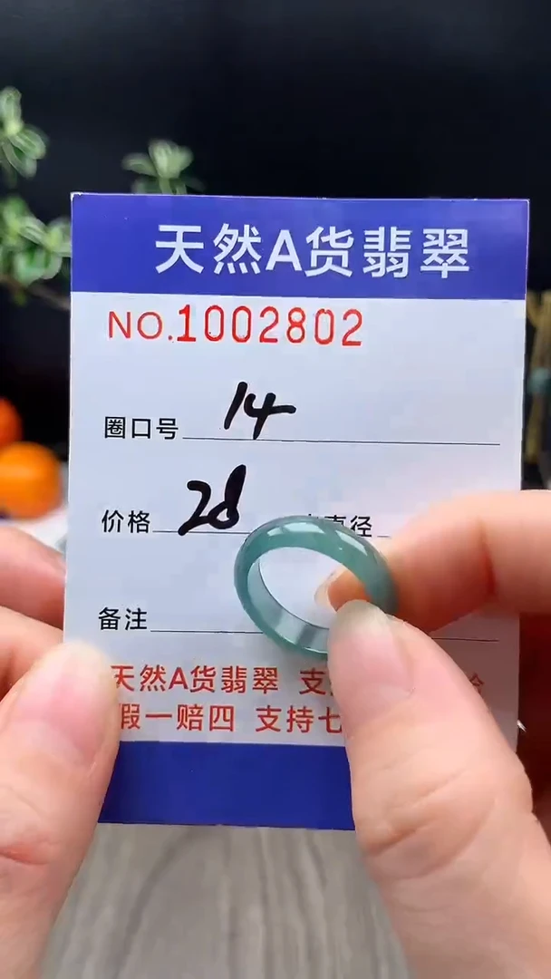 未镶嵌戒指翡翠14#