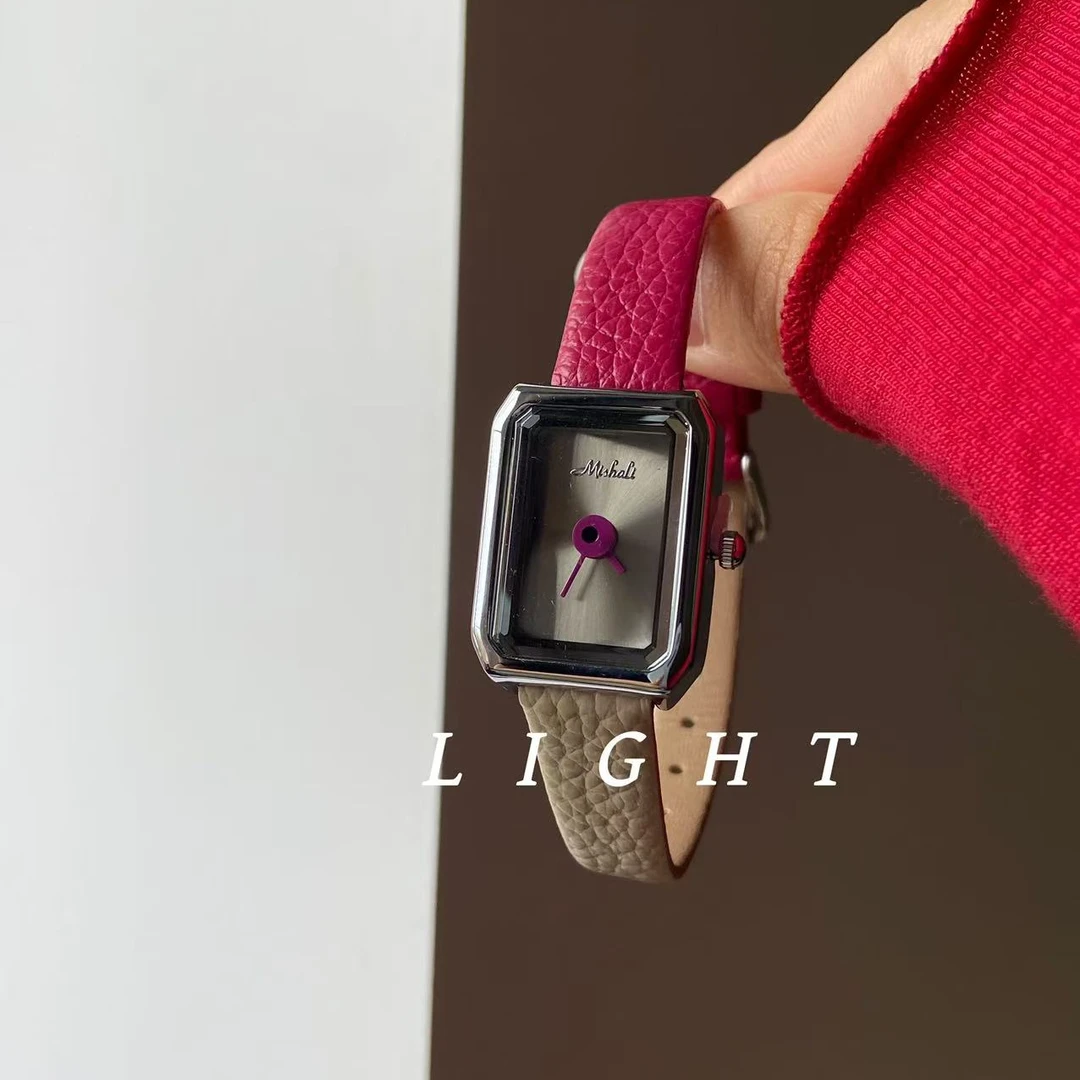 LIGHT 《玫红双拼》无字天书显白小众设计感