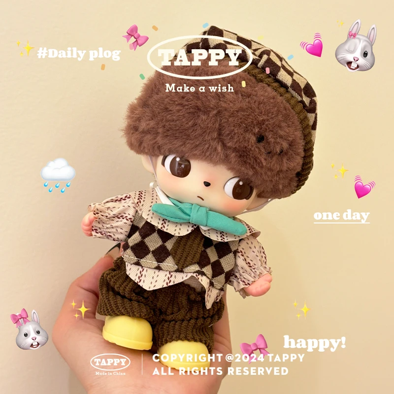 挞皮DIMOO奇奇蒂蒂玩偶可穿英伦棕格套迪士尼系列可爱娃衣